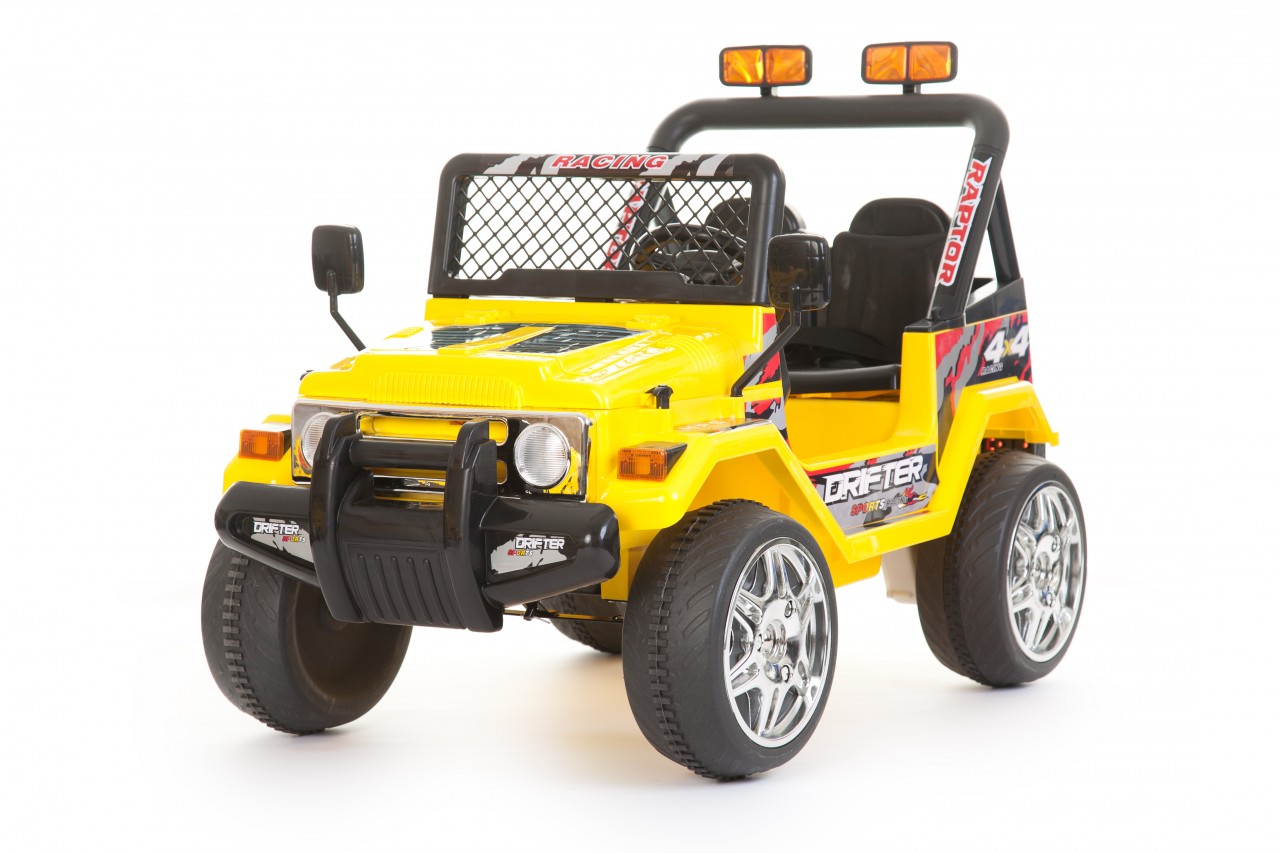 Jeep truck style 2 seater battery powered ride on car